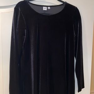 Flowy baby doll velvet dress